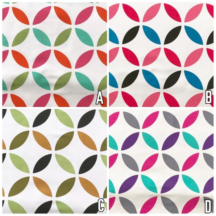 Kain Kanvas Regency Motif Bulat Abstrak - Melisa (Bantal Sofa Kursi)