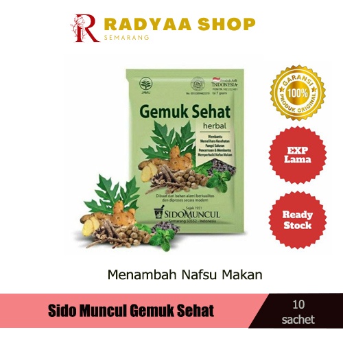 Jamu Gemuk Sehat Sido Muncul Minuman Herbal Menambah Nafsu Makan