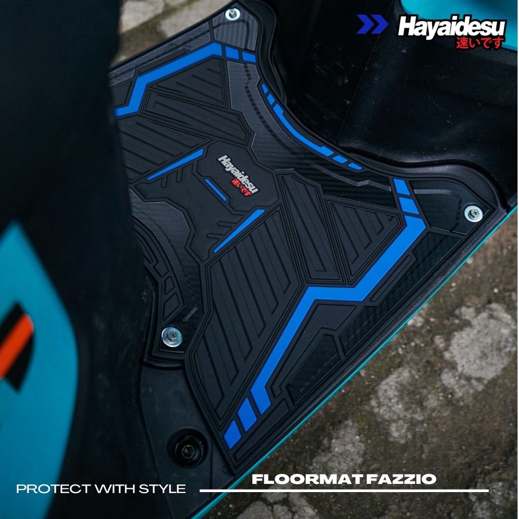 Karpet Motor Fazzio Hayaidesu Floor Mat Body Protector Aksesoris Yamaha