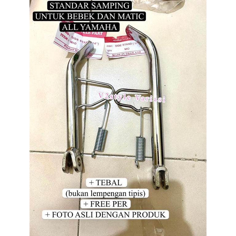 SET STANDAR SAMPING + PER ASLI TEBAL YAMAHA RING 14 RING 17 MATIC BEBEK CHROME TEBAL ORI Lexi Aerox Fino Vixion Mio Xride Jupiter Xmax Nmax Byson R15 R3 Nouvo Freego Vega YZF WR155 Grand Soul JUPITER MX MX KING SILVER BESI TEBAL BYSON GT125 XSR MT25 CM