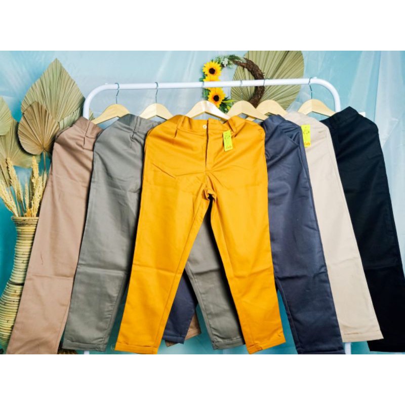 BAGGY PANTS PREMIUM, BAHAN AMERICAN DRILL GRADE A, Allsize L-XL,pjg:92.cm,lp:55-95.setengah pinggang