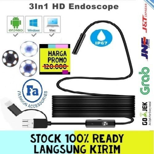 Y103 BORESCOPE / Endoskop Spy USB Kamera Mini Kabel Waterproof Android