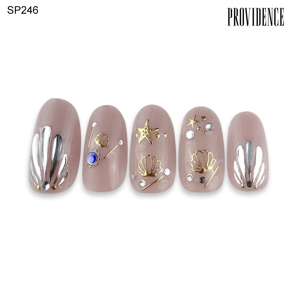 Providence 3D Scallop Starfish Geometric Gilding Nail Art Stickers Decals Manicure Decor