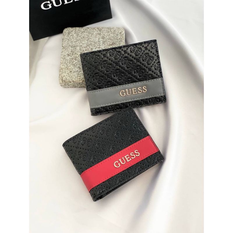 Dompet lipat guess gs pria emboss | wallet gs laki