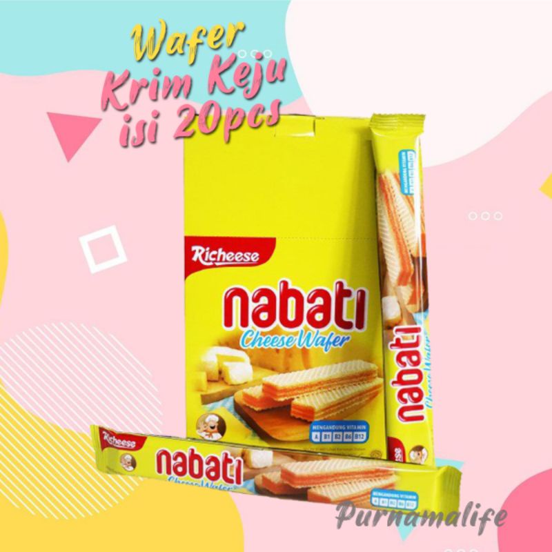 

Nabati wafer krim keju isi 20