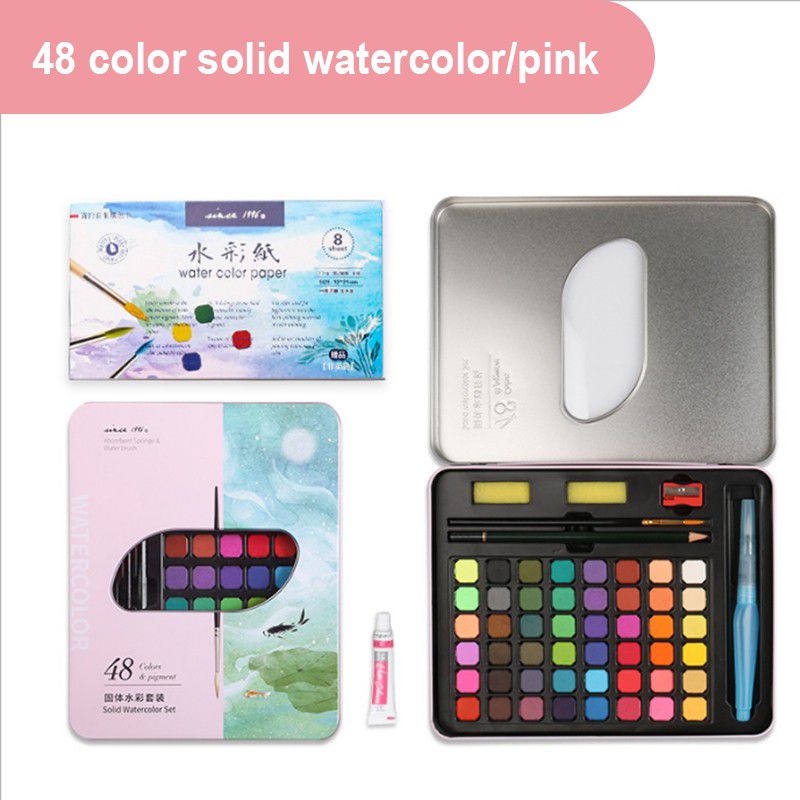 

Kaikki 36 Water Color Set - Alat Cat Air Set bekas (Termasuk Kuas dan Kertas Gambara