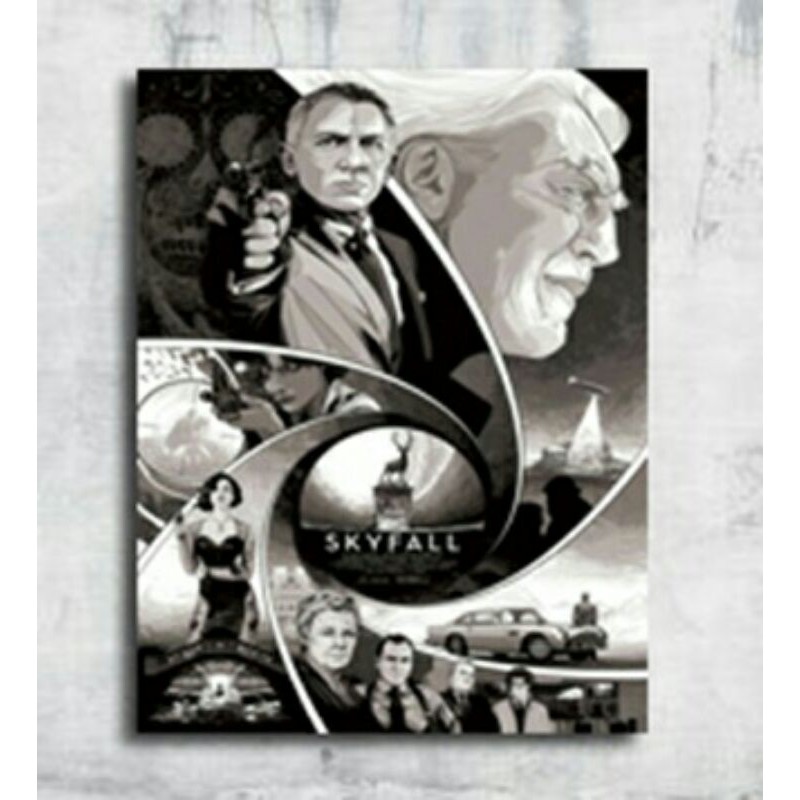 Poster dinding James Bond Skyfall