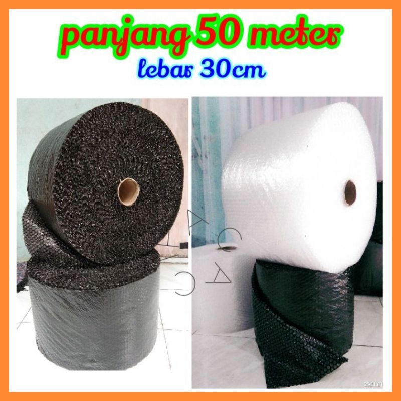 

BUBBLE WRAP ukuran 50MeterX30cm | Plastik Pembungkus Paket | Plastik wrapping