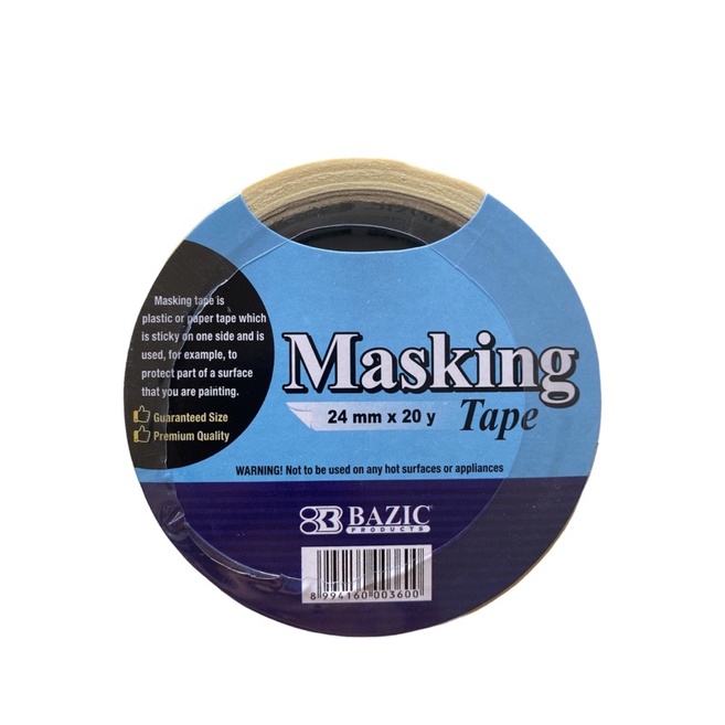

Masking Tape Bazic - Lem Isolasi kertas 1”