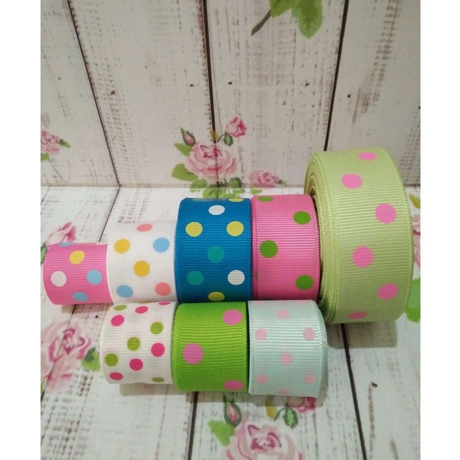 

GM RB38(PER YARD) PITA GROSSGRAIN 2,5CM MOTIF POLKADOT