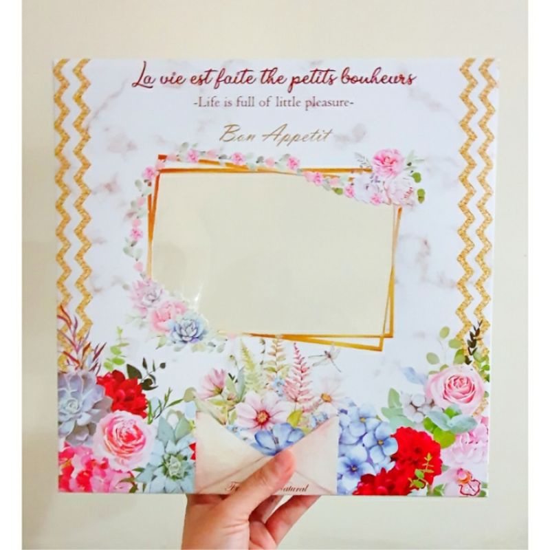 

SALE REJECT Dus kue 30 x 30 x 18 cm Cake Box Bon Appetit Kotak Packaging