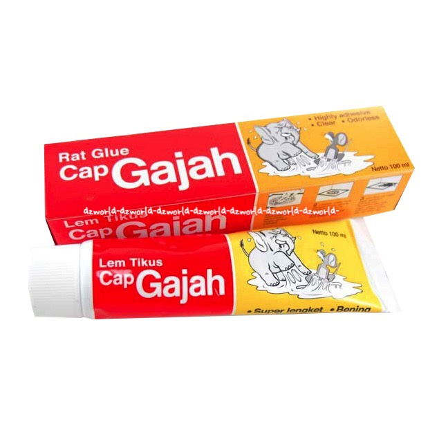 Cap Gajah Lem Perangkap Tikus 100ml Glue Super Lengket Lem Tikus Gadjah Super Lengket Lem Tikus Capgajah Cap Gadjah Lem Tikus Glue Tube 100 ml