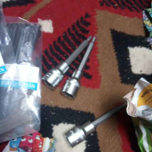 Kunci L Model Sock 1/2 Hex Bit Tekiro 4 / 5 / 6 Mm