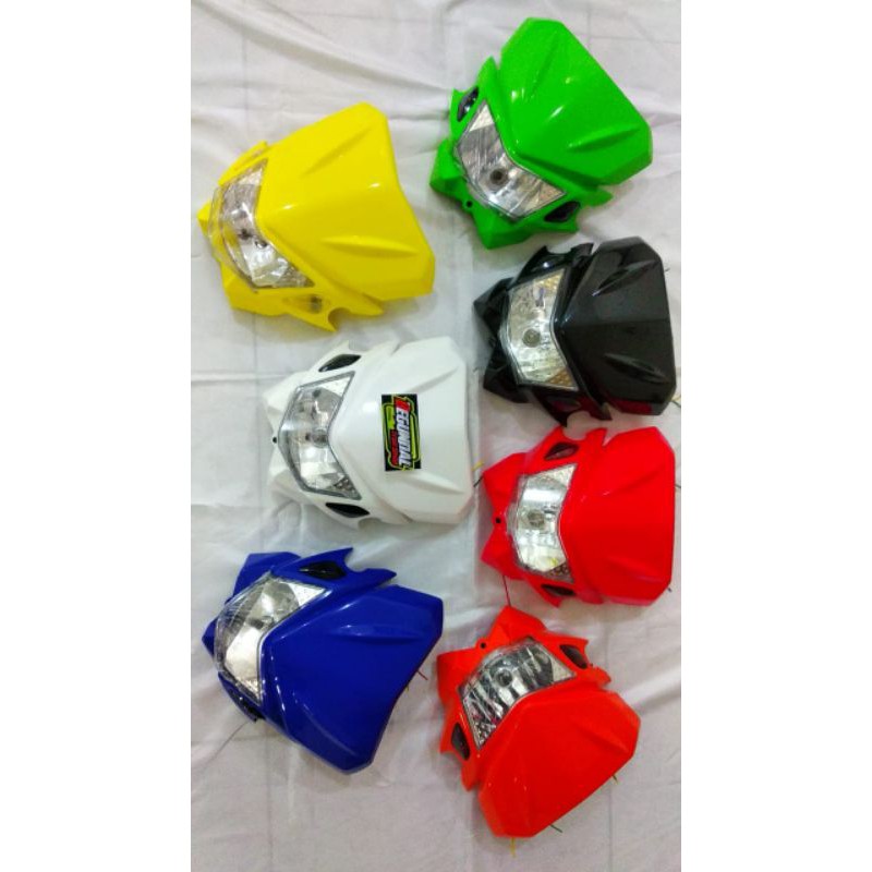 lampu depan KLX 150 kedok lampu depan KLX 150