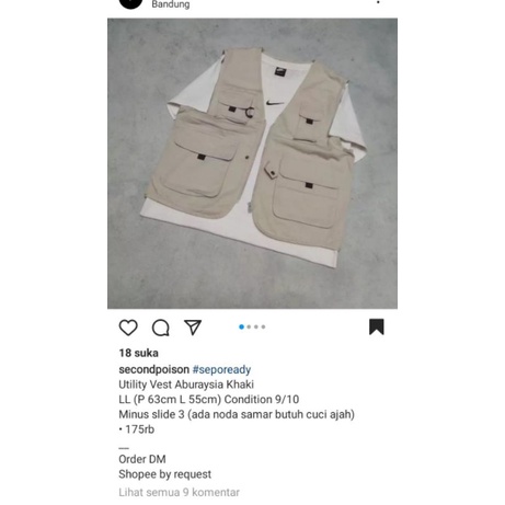 Utility Vest Aburaysia Warna Khaki