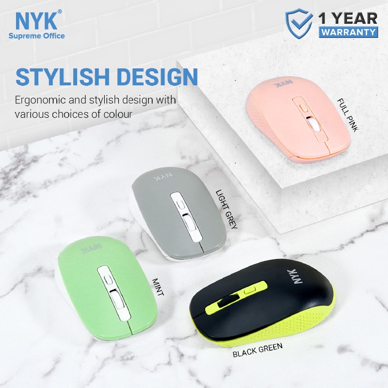 NYK C20 Mouse Wireless Silent Design Style Color