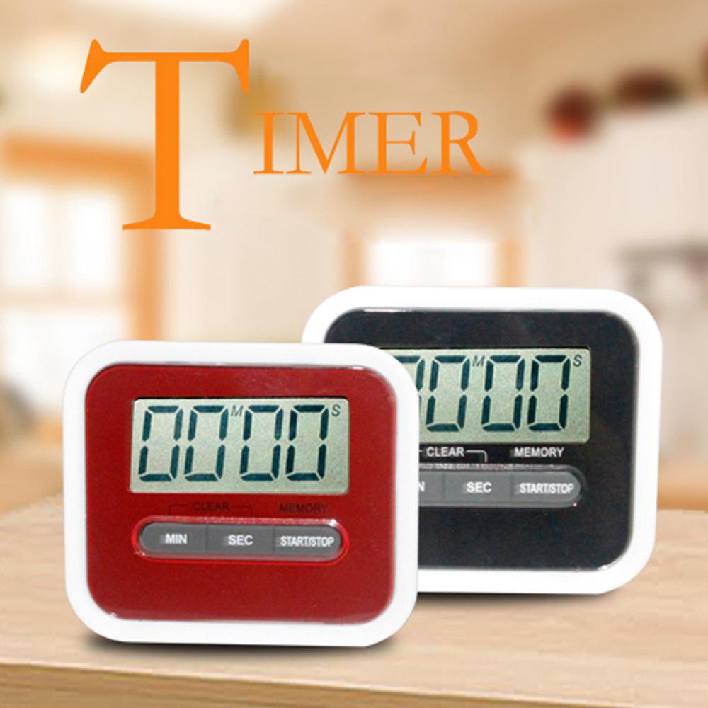 [Elegan] Timer Dapur Countdown Praktis Alarm Nyaring Magnet Suara Digital Timing Clock