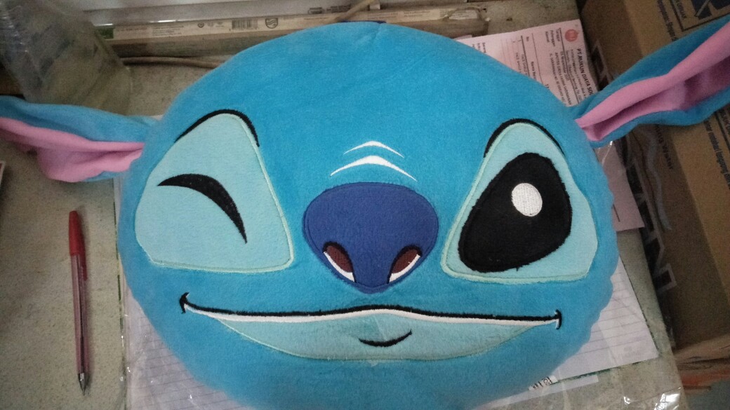 Bantal Stitch Doraemon Garfield Sapi Besar Size L
