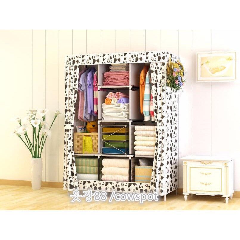 028cx lemari pakaian ukuran besar / JUMBO bahan oxford COWSPOT