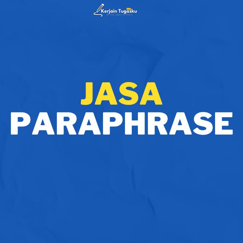 

JASA PARAFRASE MANUAL CEPAT