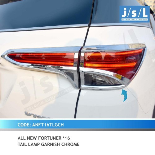 Garnish belakang All New Fortuner 2016 Chrome