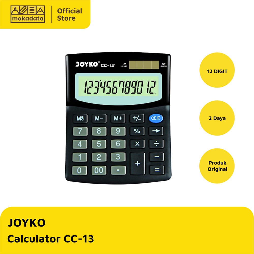 

CALCULATOR / KALKULATOR JOYKO CC-13 MURAH