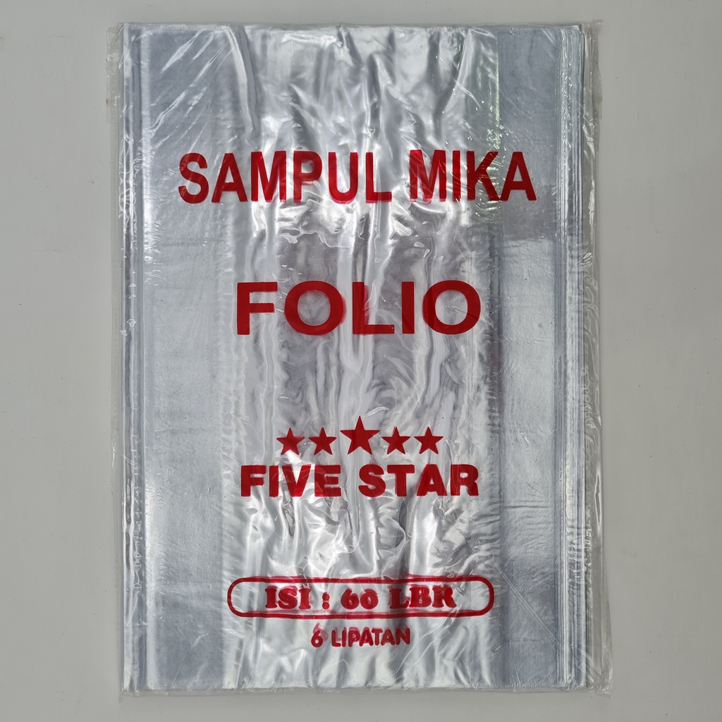 

Anekasalim - Sampul Plastik Folio Five Star (60/Pak)