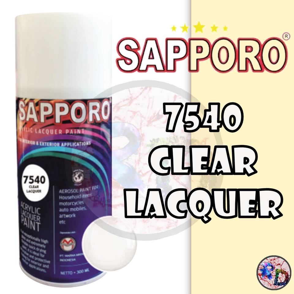Sapporo Paint Clear Lacquer 7540 / Bening / cat semprot / pylox / pylox
