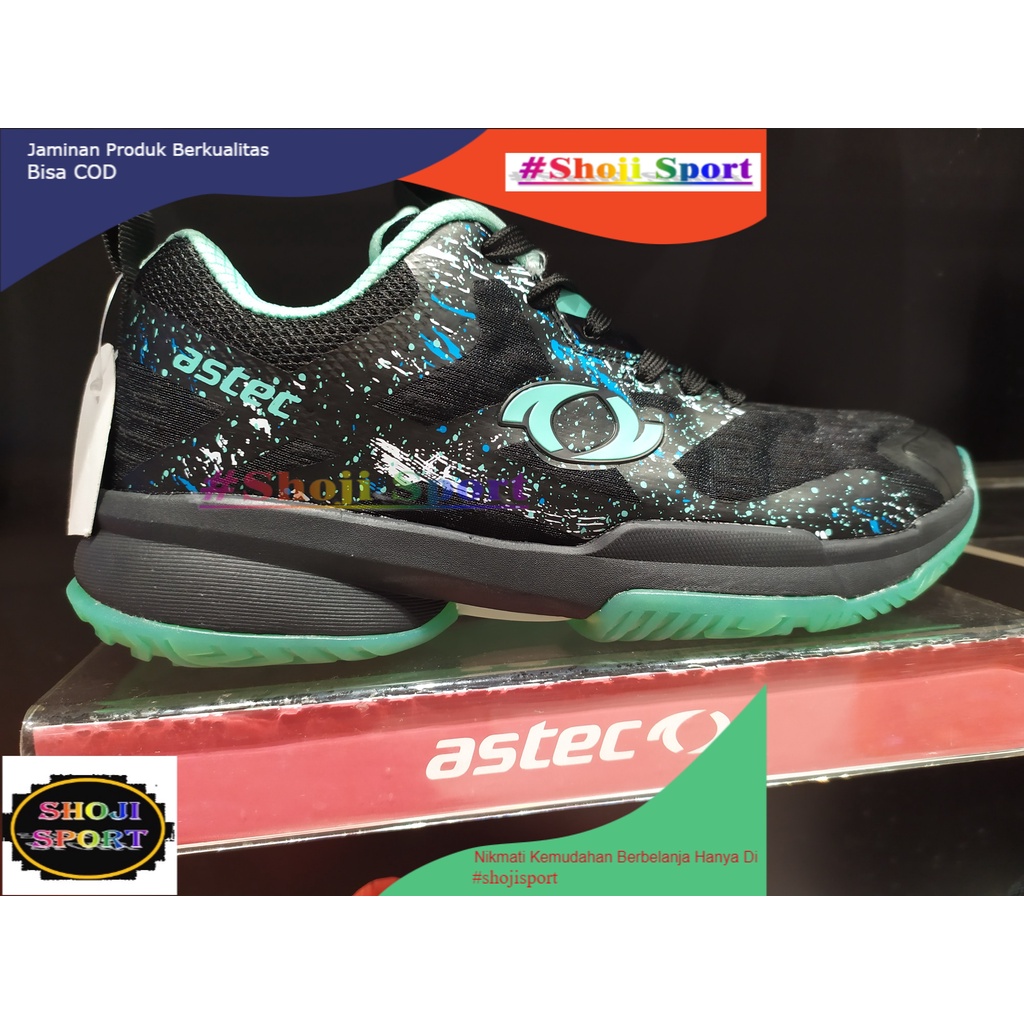 Sepatu Badminton Anak Astec Disrupt Women Hitam