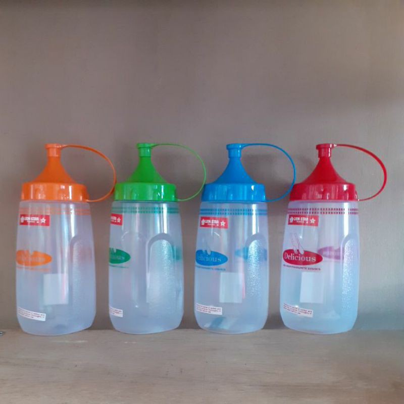 BOTOL SAUS, KECAP, DLL PLASTIK UKURAN 475 ML LION STAR