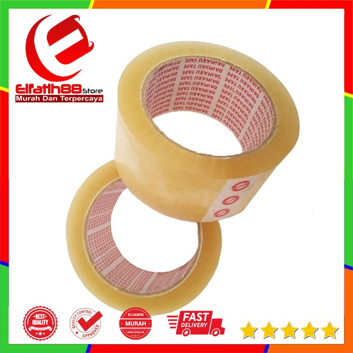 

Lakban Daimaru Bening 2 inch - Selotip Perekat Bening
