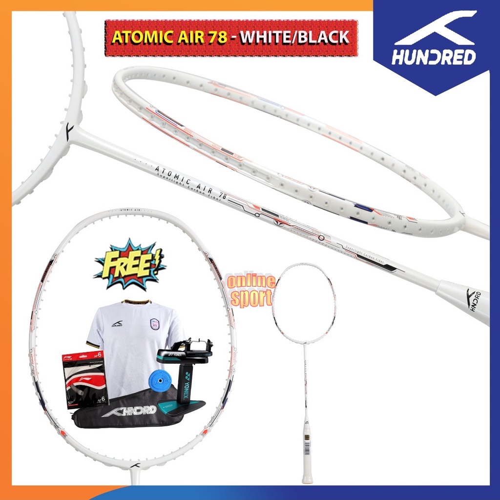 HUNDRED HNDRD Atomic Air 78 Raket Badminton ( Original )