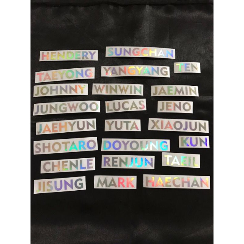 

NCT - Sticker Hologram Nama Member (1)