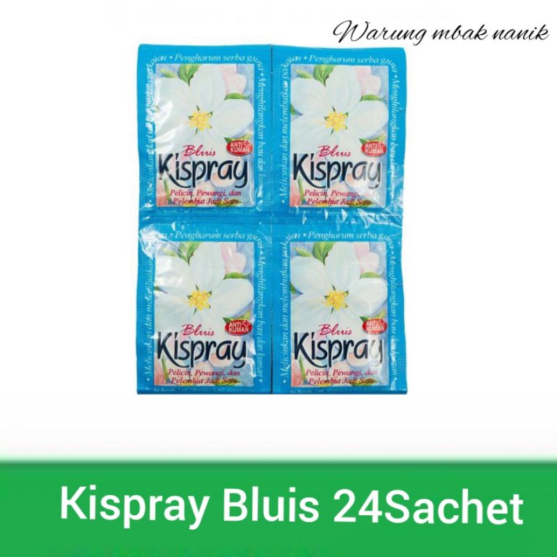 Paket hemat Kispray Bluis biru sachet 2Lusin24sachet
