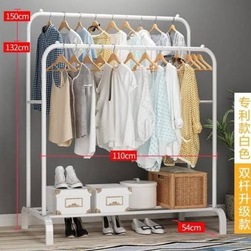 Big Stand Hanger Rak Gawang Baju Besar