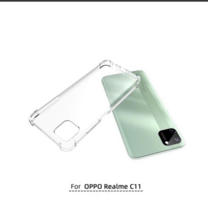 Softcase hp Anticrack Realme c11 case hp Terbaru bening anti bentur