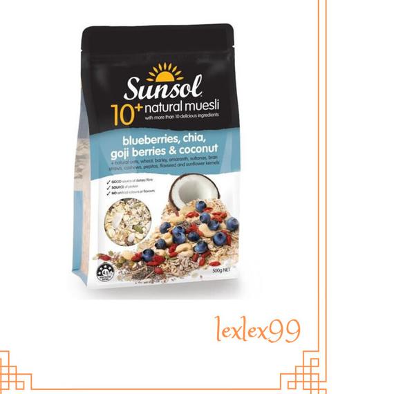 

❆ Sunsol 10+ natural muesli - Blueberries ⅍