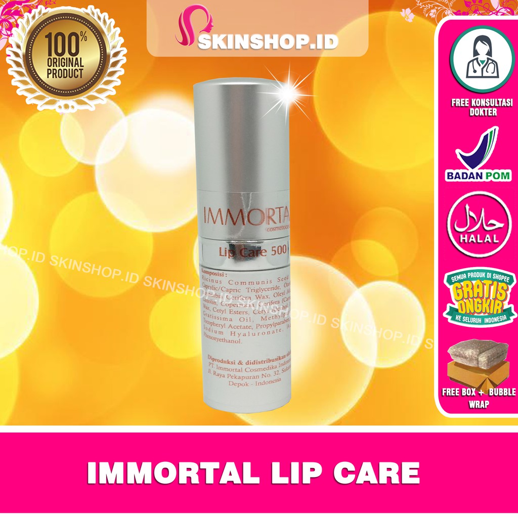 Immortal Lip Care 500 4gr Original / Pelembab Bibir BPOM Aman