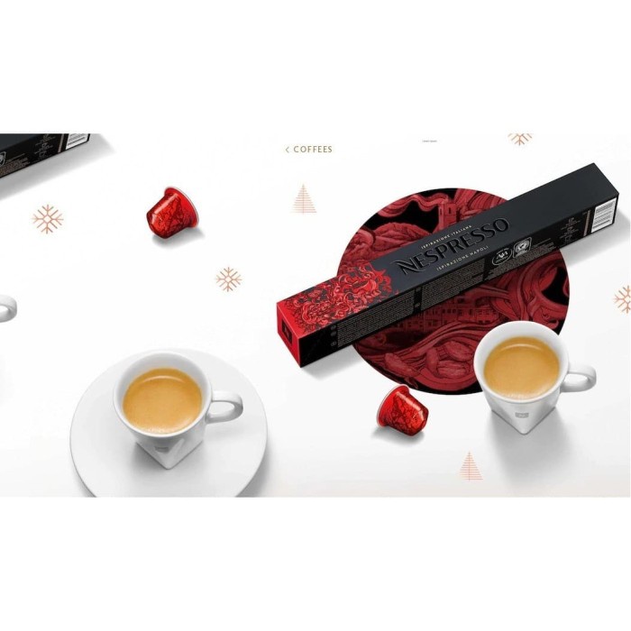 

r0eree Nespresso Ispirazione Napoli Coffee Capsule. Kapsul Kopi - 10 Capsules Ds20X11