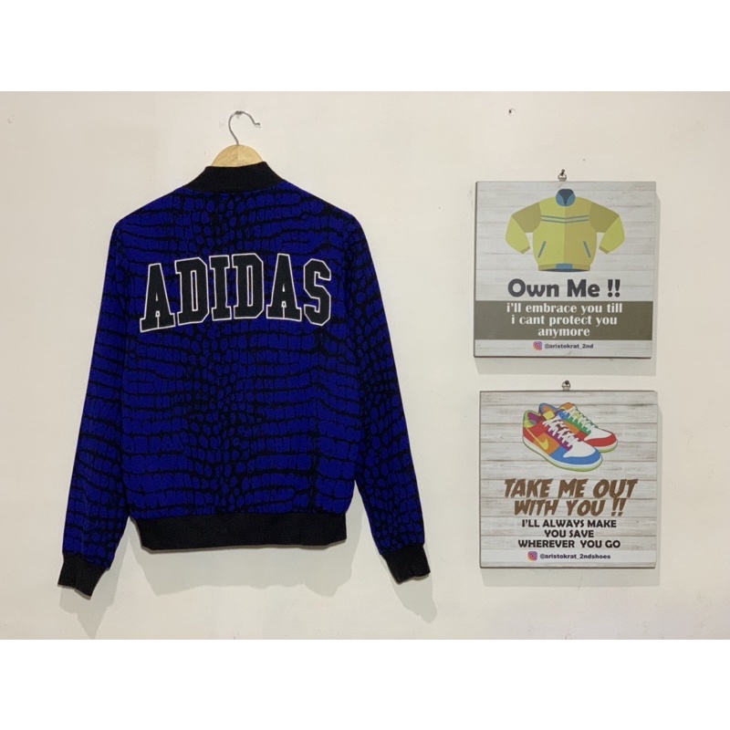 bomber varsity adidas 3 stripe second bekas