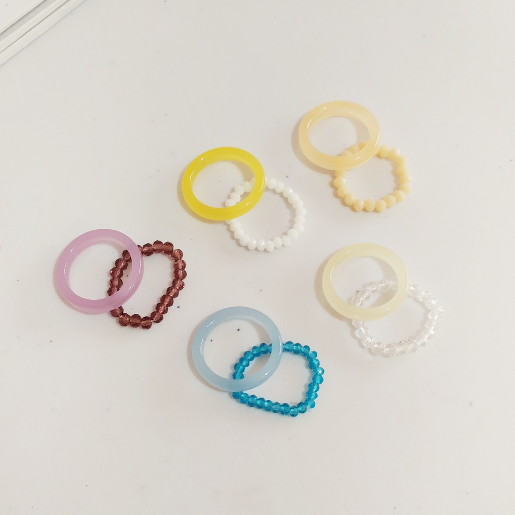 

Naia Set Acrylic Ring