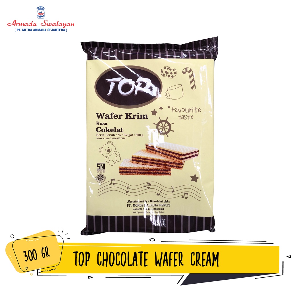 

TOP Wafer Krim Rasa Cokelat 300g