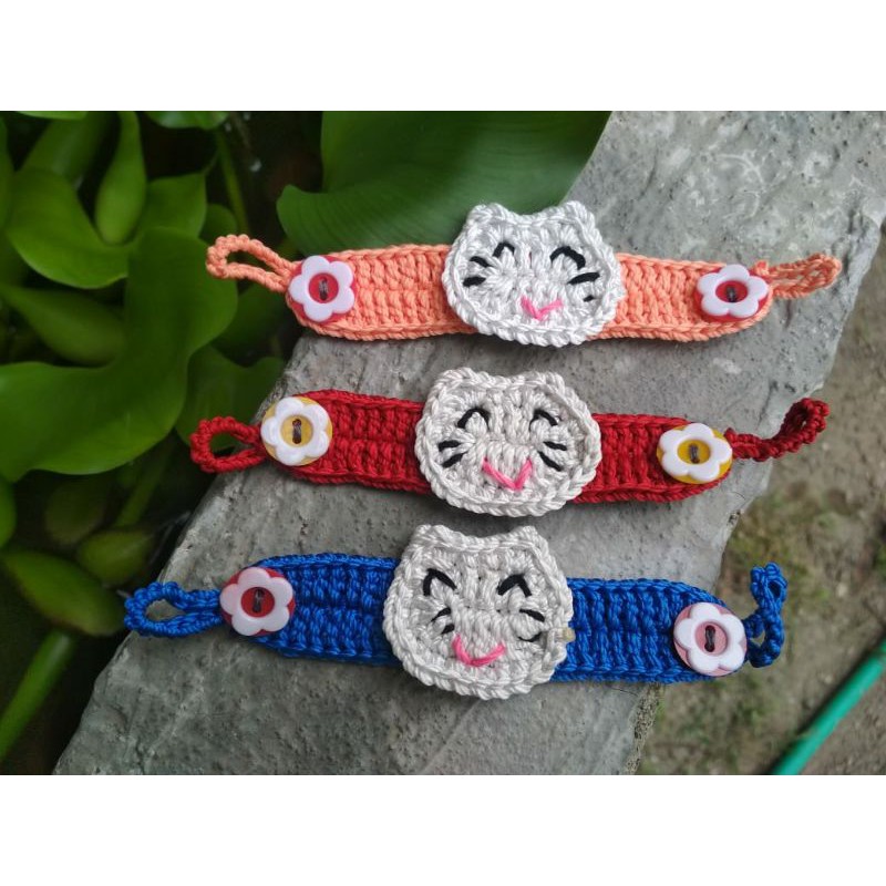 konektor masker rajut anak / konektor masker anak