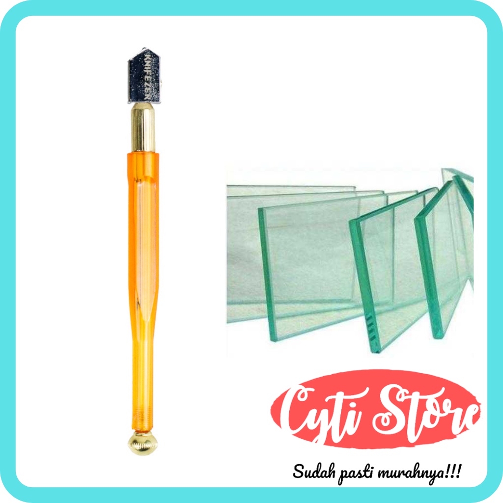 

Pisau Pemotong Kaca Glass Cutter Diamond Cutting Tool