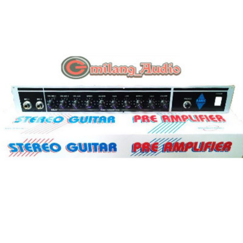 Kit pre amplifier gitar stereo