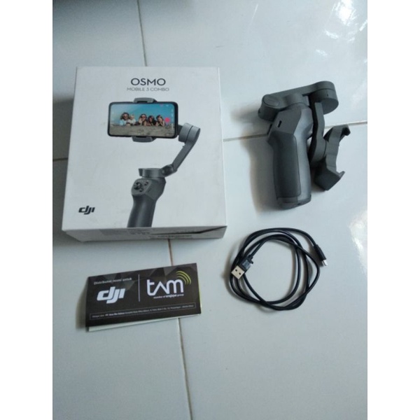 gimbal stabilizer hp handphone DJI osmo mobile 3 second bekas murah