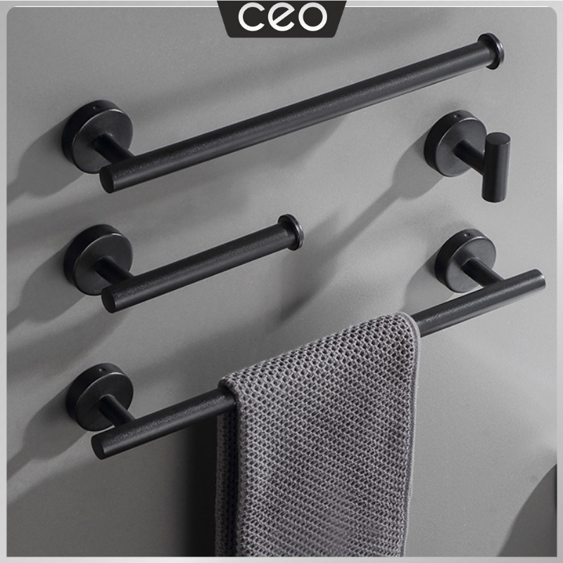 CEO Rak Kamar Mandi Set Stainless Rak Handuk Rak Tissue Multifungsi