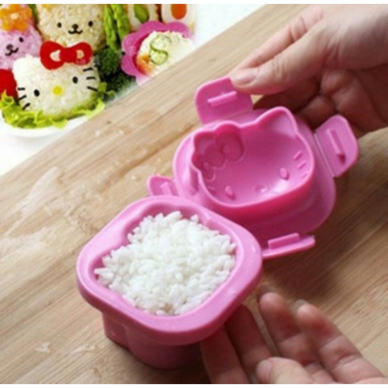 CETAKAN NASI TELUR HELLO KITTY SUSHI EGG MOULDS MOLD MOULD RICEBALL RICE MAKER