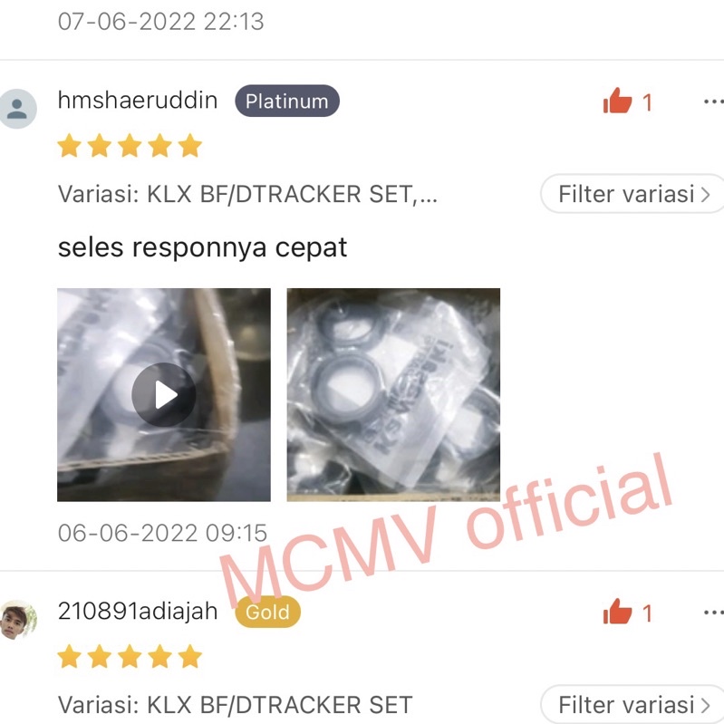 [READY STOCK] KARET SEAL SHOCK OLI DEBU KLX / sil skok DEPAN KLX BF / DTRACKER 150 / KLX tele S / L