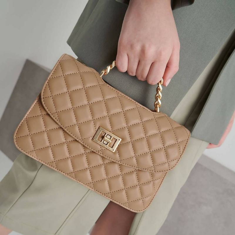 8.8 SALE | CK Quilted Turn-Lock Clutch